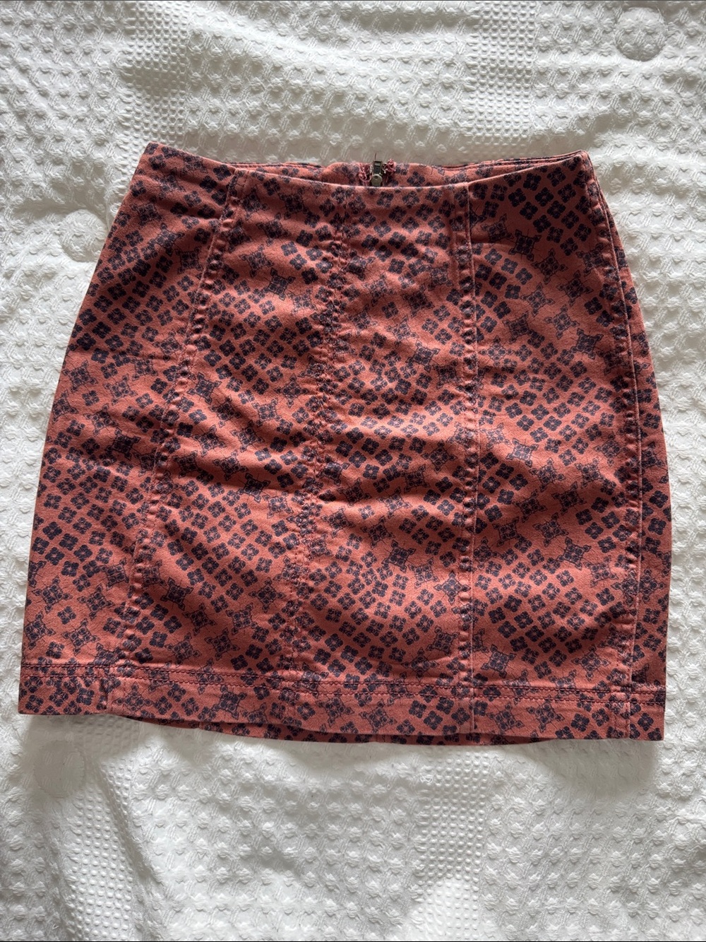 Free People Rust Mini Skirt